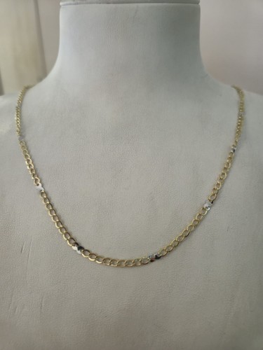 18k jaune blanc chaîne - 18k, or