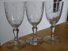 SAINT LOUIS 3 ANCIENS VERRES A