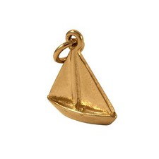 Charm Voilier en Or Jaune 9 Carats