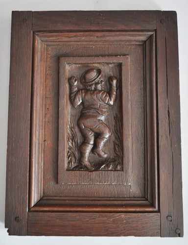 Panneau bois sculpté - panneau, en