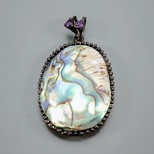 Pendentif coquille d'ormeau