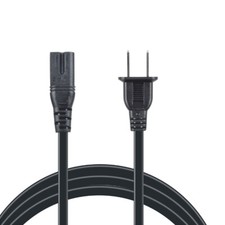 6ft 2 Pin AC Power Cord for