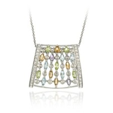 925 Argent Multi Couleur