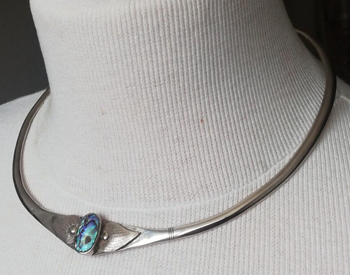 Collier torque argent 925 - collier,