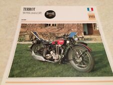 Carte moto Terrot 500 NSSL moteur JAP 1933 collection Atlas motorbike France
