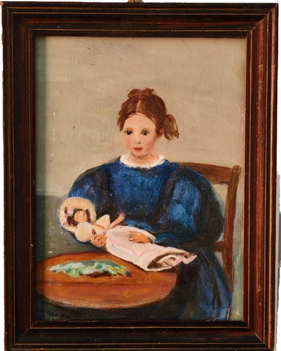 Peinture huile sur bois - à,