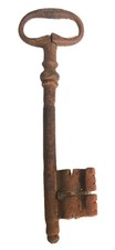 Grande clé ancienne de porte en fer forgé