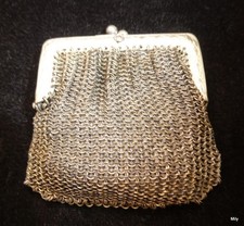 petite bourse ancienne art nouveau cotte de maille