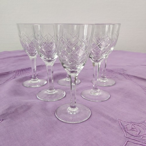 Verres pied anciens - verres,