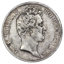 France Louis-Philippe 5 francs