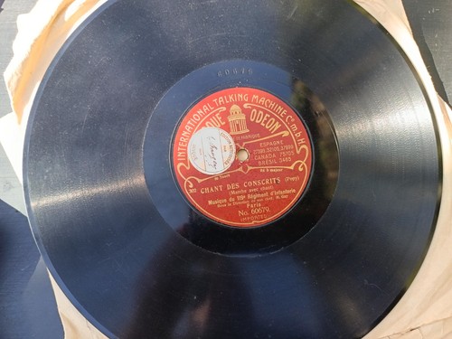 Disque tours odéon chant - 78,