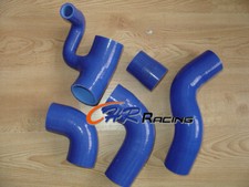 Blue silicone turbo hose for
