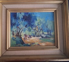 TABLEAU PEINTURE A L'HUILE SUR