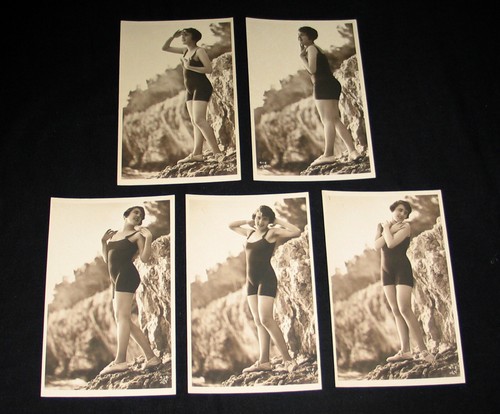 Cpa baigneuse art - 5,