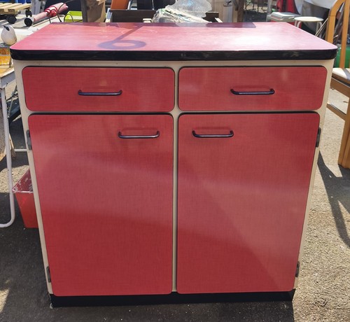 Petit buffet formica rouge - petit,