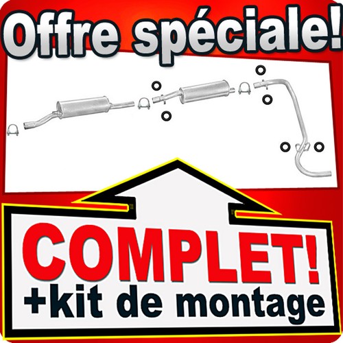 Ligne pot échappement pour - pot, d'échappement