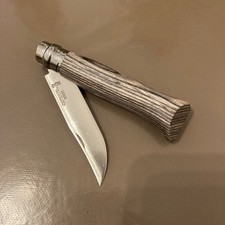 OPINEL N°08 Bouleau Lamellé Gris / NEUF sans boite