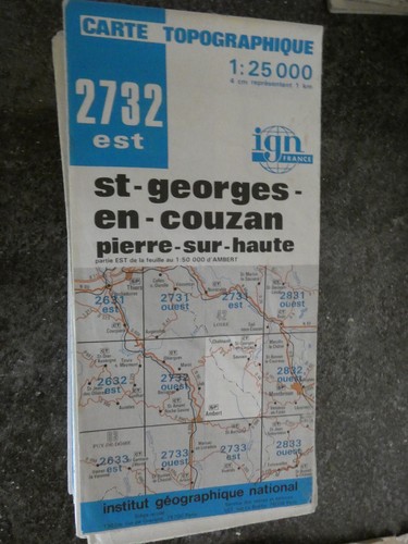 Carte ign bleue 2732 - est,
