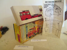 DINKY TOYS 568 BERLIET GAK DOUBLE CAB GRANDE ECHELLE POMPIERS MIB 9 EN BOITE