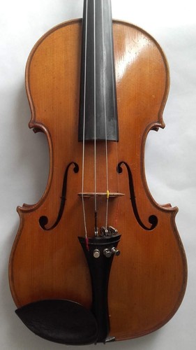Old french violin - old,