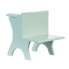 Poupées Maison Gris Bois Enfant Bureau Style Ancien École Meubles 1:12 Échelle