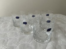 6 Verres à Whisky Neufs cristal de Bohème véritable 
