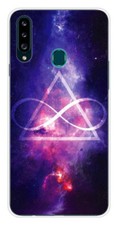 Coque en silicone imprimée compatible Samsung Galaxy A20s Infinite Triangle