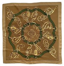 Carré en soie HERMES vintage "Profilé" par Shan-Merry 1974