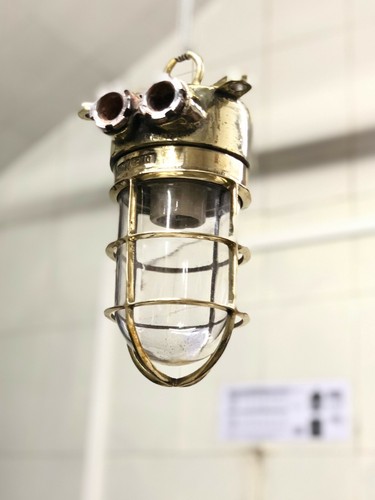 Lampe suspendue laiton - suspendue, en