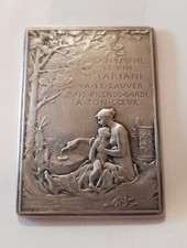 MEDAILLE plaquette ARGENT O