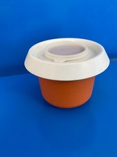 ⚜️ Bol Batteur Mélangeur Tupperware 1.5 L Orange Boite Saladier Vintage