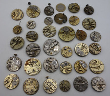 lot mouvements montres ancienne   watchmaker de 2cm à 3.5 cm de diamètre