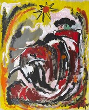Dans l’arène gouache 1990