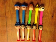 10 VINTAGE Peanuts Pez dispensers Snoopy, Charlie Brown, Lucy, Woodstock,etc