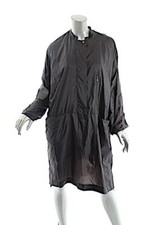 BITTE KAI RAND 1981 Dark Chocolate Nylon Microfiber Zip Tunic Dress  M  $325 NWT