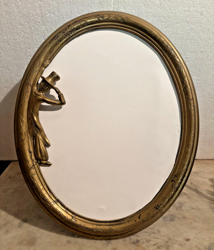 Ancien encadrement miroir - ancien,