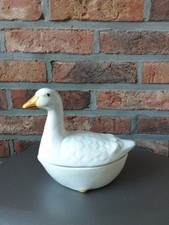 Terrine oie en céramique signée michel caugant france