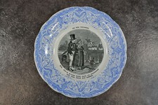 ANCIENNE ASSIETTE HUMORISTIQUE CREIL ET MONTEREAU  NOS BONS VILLAGEOIS N°6