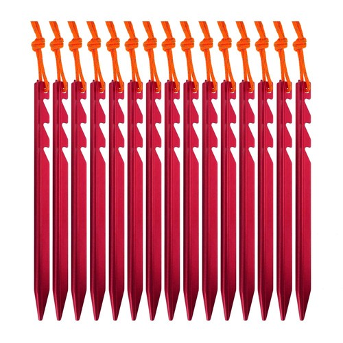 Aluminum tent stakes - stakes, 15