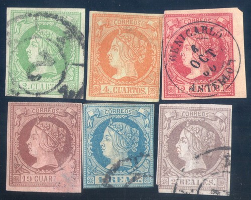 Espagne 1860 61 isabel - 51/56,