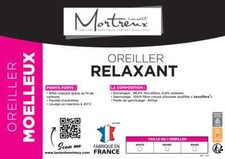 Oreiller blanc Relaxant Moelleux 60x60 - 3979