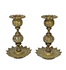 PAIRE DE PETITS BOUGEOIRS