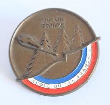 Insigne, broche médaille ski