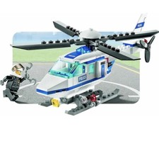 Lego Town City 7741 Hélicoptère de Police Figurine Pilote Policier - Complet