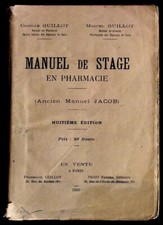 Manuel de stage en pharmacie -