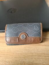 Christian Dior paris vintage porte-clés cuir et toile