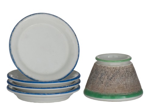 Pyrogène ancien 4 soucoupes - ancien,