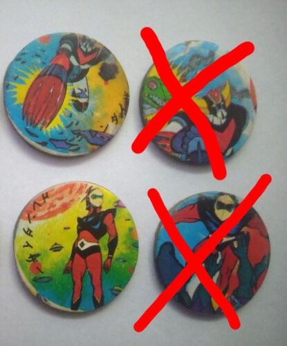 Lot mini pogs goldorak - de,