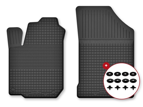 Tapis avant caoutchouc - , bac