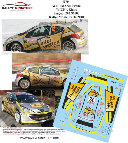 Decals ref 1770 peugeot - decals,